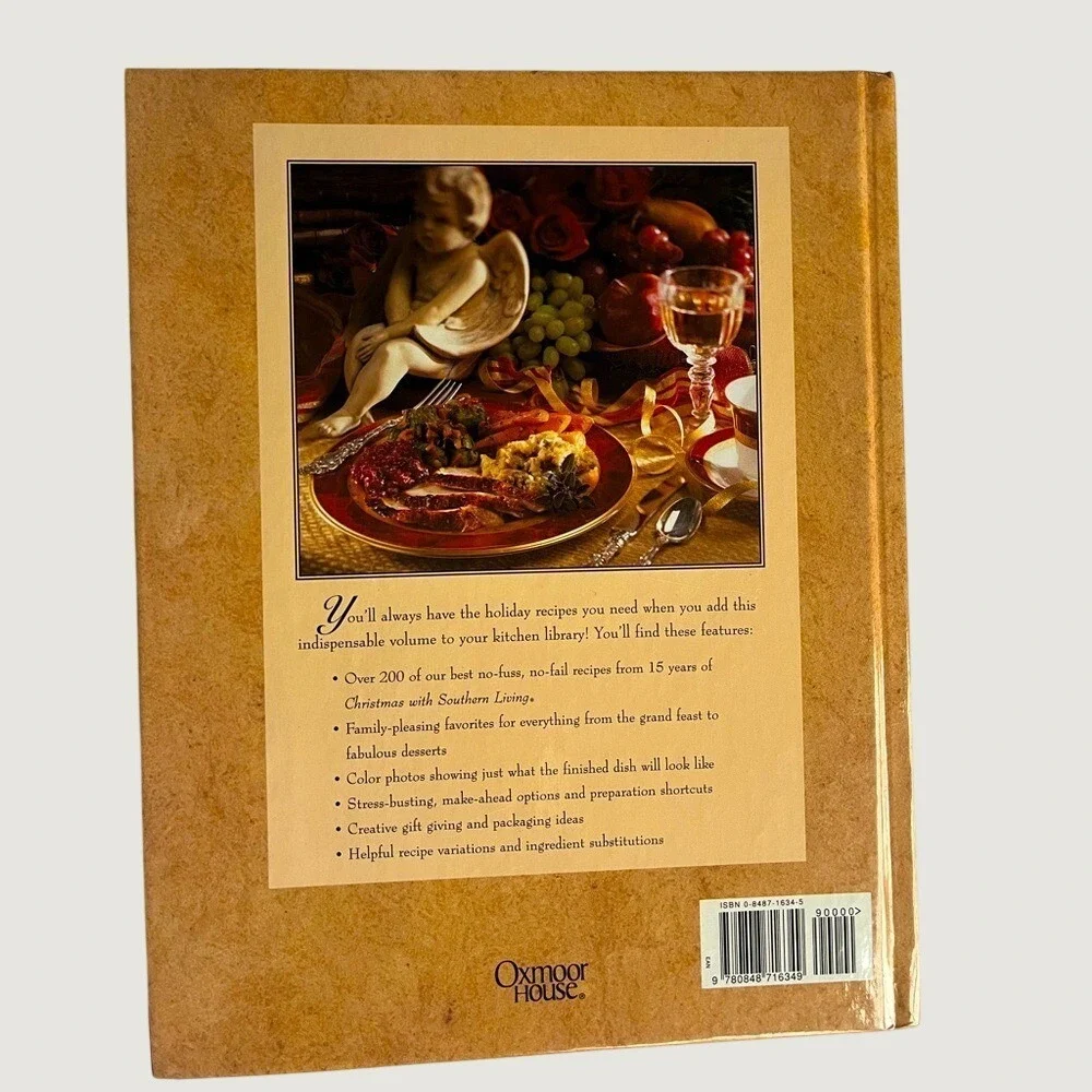 Southern Living Christmas Cookbook 1997 Vintage Holiday Recipes Hardcover